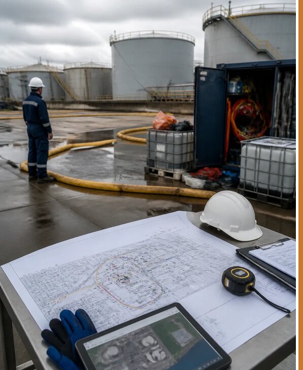Разработка плана ликвидации разливов нефти в Южноуральске